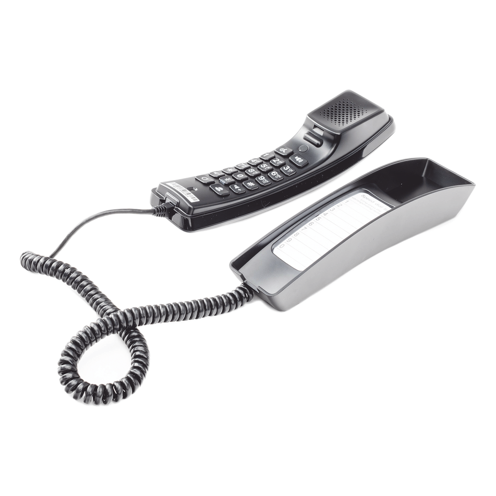 Teléfono IP profesional para Hotelería, montaje en pared, teclado numérico estándar, conferencia de 3 vías, Opus y PoE.