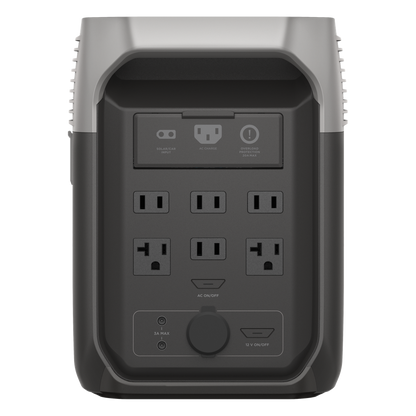 Estación de Energía Portátil Delta 3 1536Wh Litio LFP / 6 AC 1800 W (Max. 3600W) / 2 USB-C 100W / Capacidad para Aumentar Respaldo / Cargador de