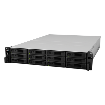 Unidad de Expansión Synology RX1217/RX1217RP | 12 Bahías de Disco | Compatible con SATA 3.5” y 2.5” | Expansión de Volumen en Línea | Fuentes de