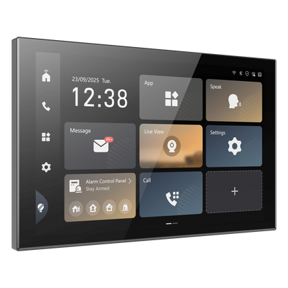Monitor Touch Inteligente WiFi 6 / 10.1" (1920 X 1200) / Android 14 / PoE / 2 Micrófonos y 2 Bocinas Integrados / Gestión Unificada de Seguridad