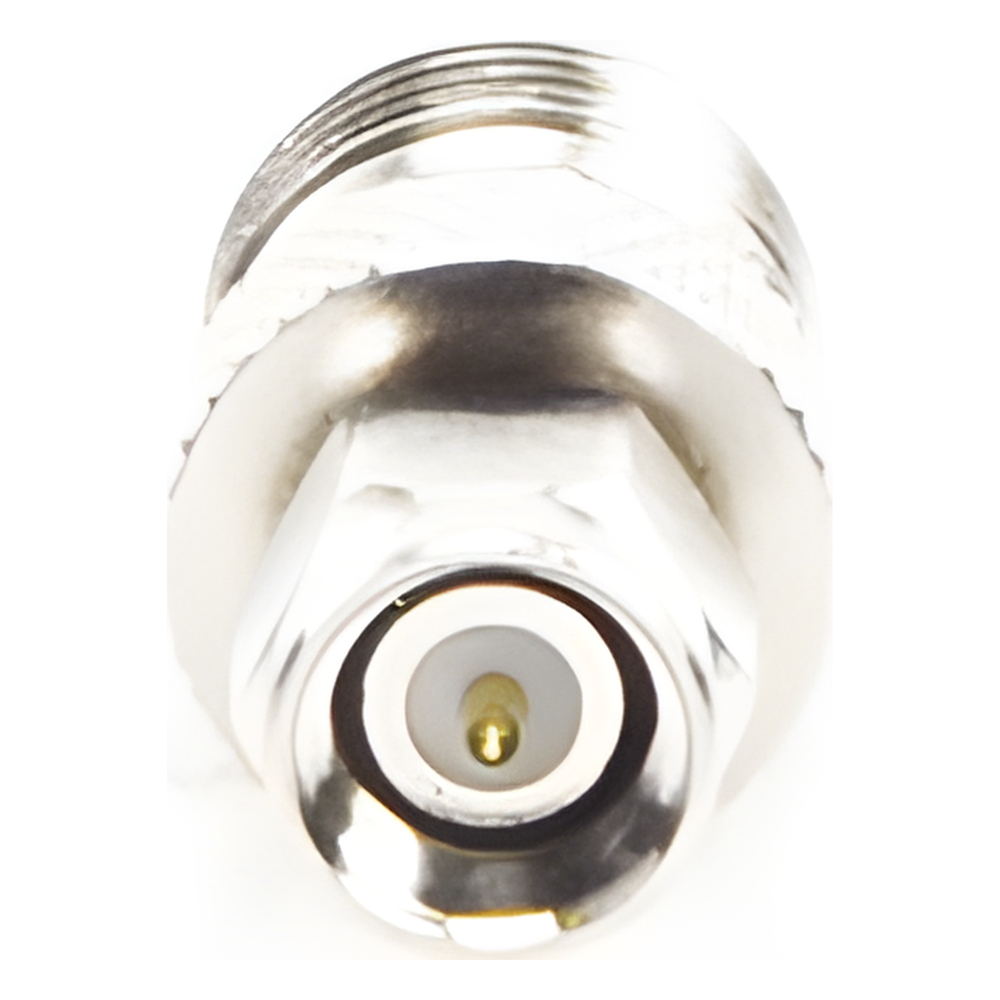 Adaptador en Línea de Conector TNC Hembra a SMA Macho, Níquel/ Oro/ Teflón