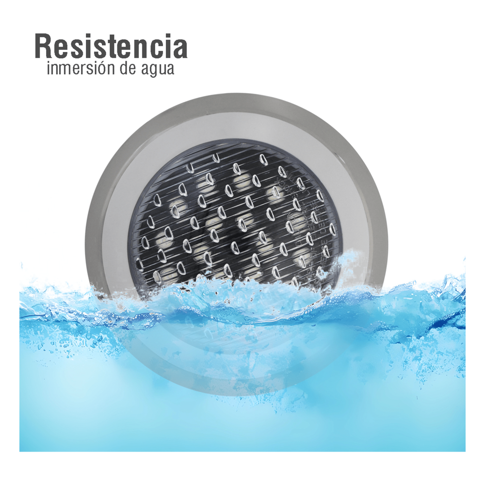 Luminario Sumergible RGB / 18W / 2340 lm / IP68 / Ø290mm x 62mm / Uso Exterior / Transformador JPY-50