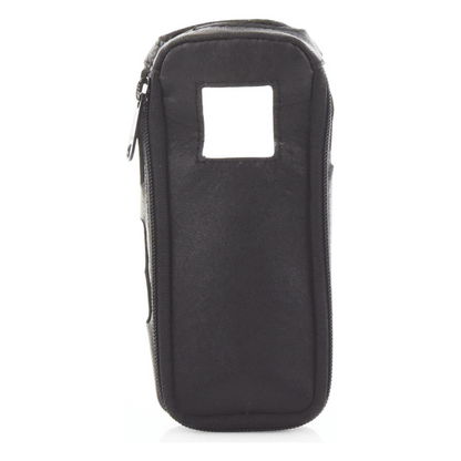 Funda de Piel Reforzada, con Frente Transparente para Serie Satelital IC-SAT100