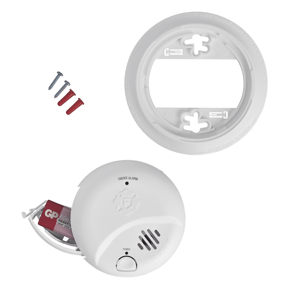 Detector de Humo Autónomo, No Requiere Panel, Con Botón para Silenciar, Sensor por Ionización