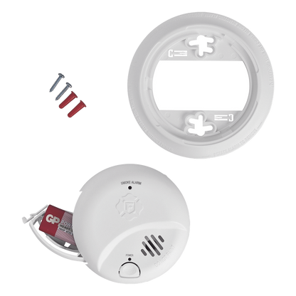 Detector de Humo Autónomo, No Requiere Panel, Con Botón para Silenciar, Sensor por Ionización