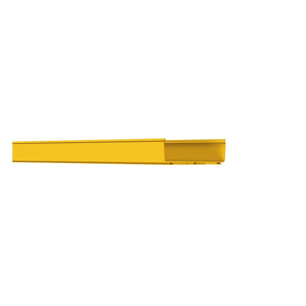 Canaleta FiberRunner™ 12X4, de PVC Rígido, Color Amarillo, 3 m. de Largo