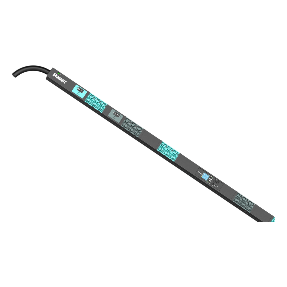 PDU EL2P Inteligente Monitoreable (MI) para Distribución de Energía, Enchufe de Entrada IEC 60309 2P+E 6h, Con 18 Salidas C13/C15 y 18