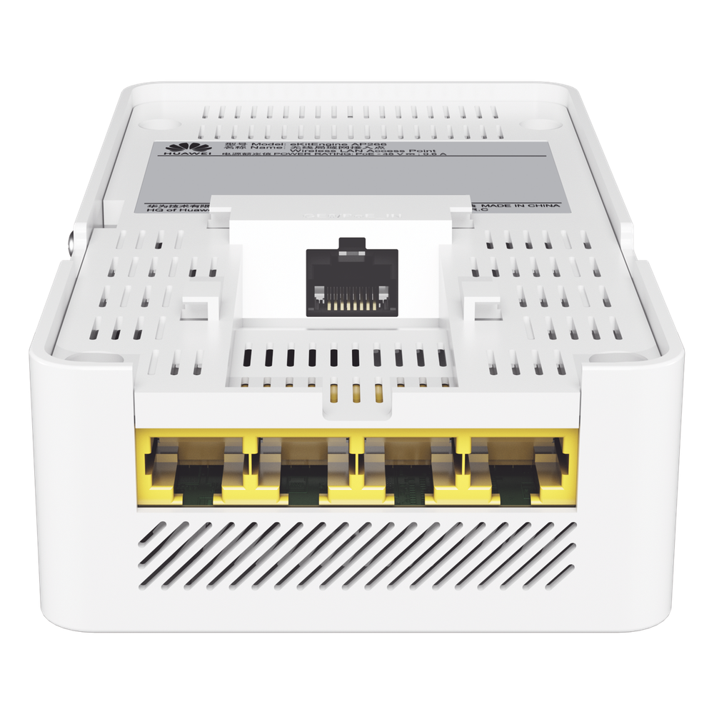 Punto de Acceso eKit Wi-Fi 6 para Pared / Hasta 128 Clientes / 2.9 Gbps / 1 Puerto Gigabit PoE in + 3 Puertos LAN Gigabit + 1 Puerto LAN PoE out