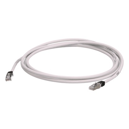 Patch Cord Cat6A, Blindado S/FTP, CM/LS0H, 2.5 Metros (8.20 Pies), Color Gris