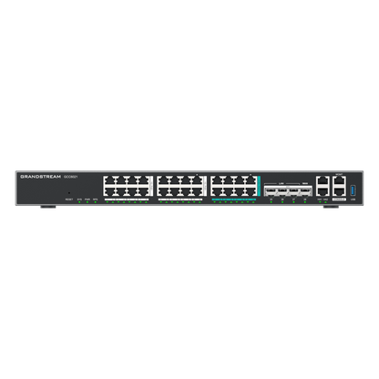 Router Todo-en-Uno GCC6021 con PBX de 50 Extensiones + Firewall + VPN + Switch de 16 Puertos GbE + 4x SFP+ 10 GbE y 8x 2.5 GbE / Gestión en la Nube