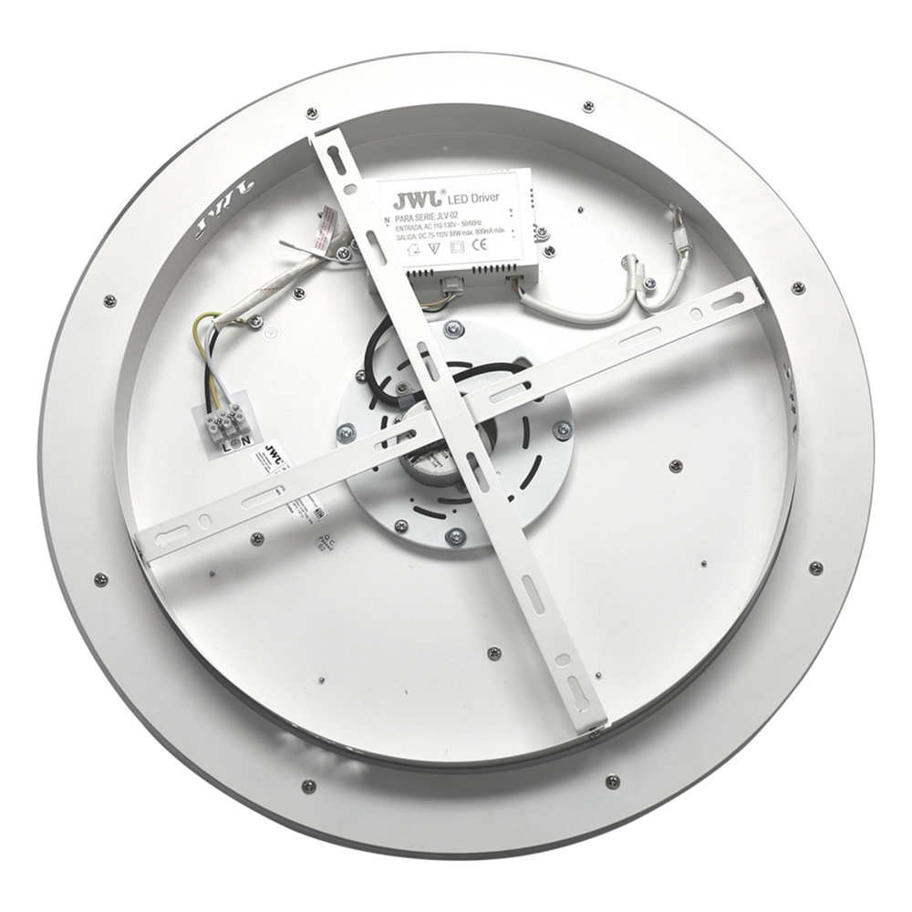 Ventilador de Techo con Luminario LED de 110 V CA 50/60 Hz / 88 W / 3 Tonos de Luz (6500 - 4 000 - 2 700 K) / Con giro 360° / Diámetro 495 mm / 6