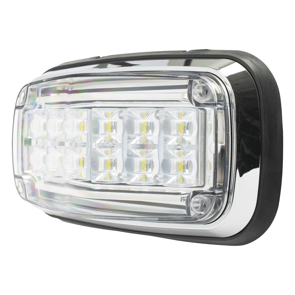 Luz de advertencia 8 X 4", Color Claro, IP67, SAE, Ideal para Ambulancias