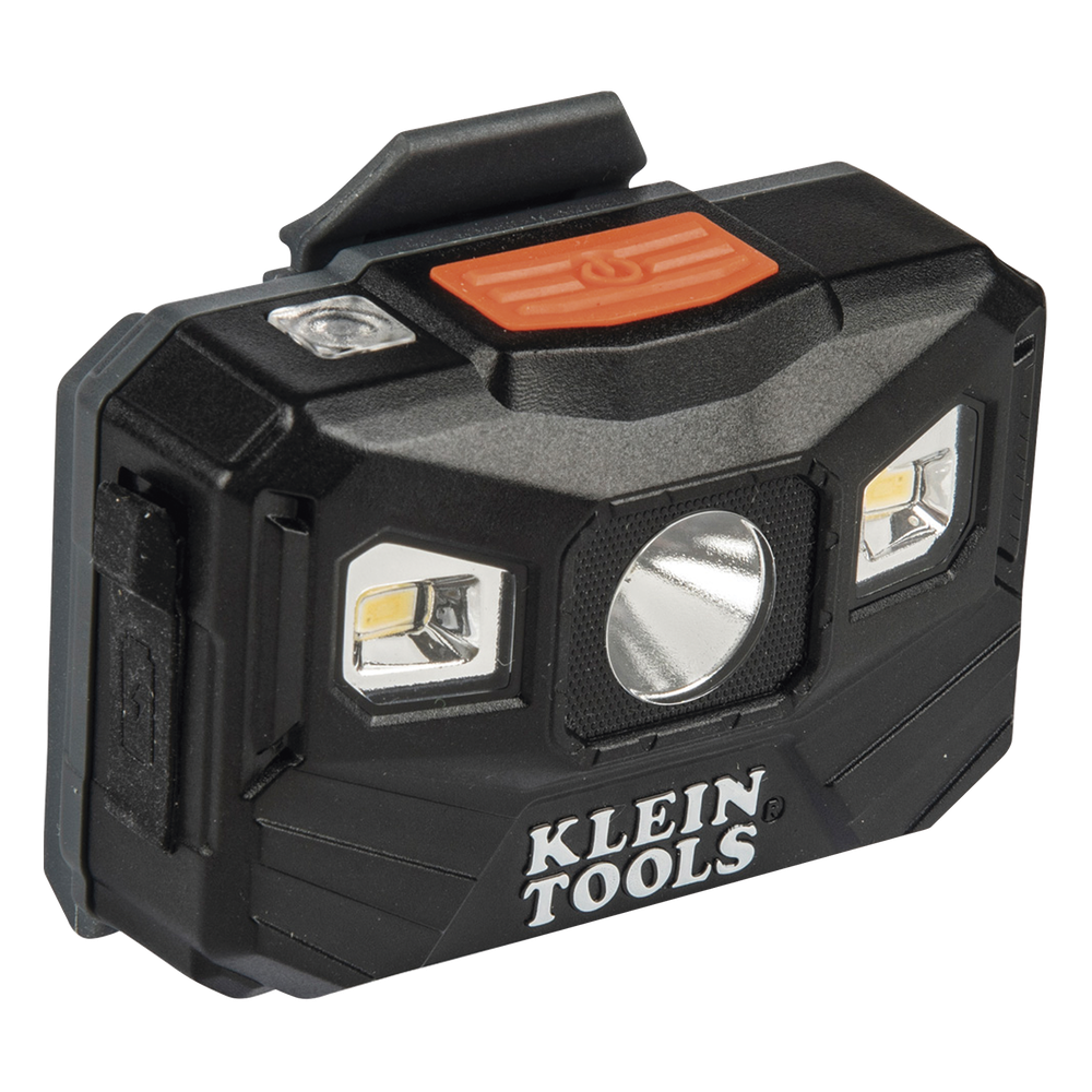 Lámpara Luz LED Frontal Recargable de 400 Lúmenes, Apagado Automático, con Correa de Tela, Adaptable y Ajustable a Gorros, Cascos, Cachuchas o