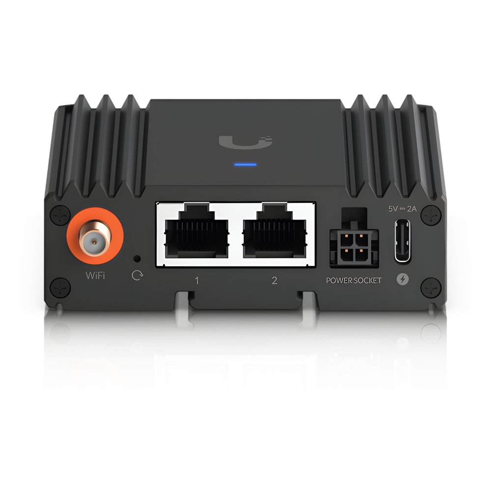 Router UniFi Ultra LTE con WiFi 4 / ranura para 1 tarjeta SIM / 2 Puertos RJ45 10/100Mbps / Alimentación por USB Type-C y ATX DC / Bandas LTE B2, B4