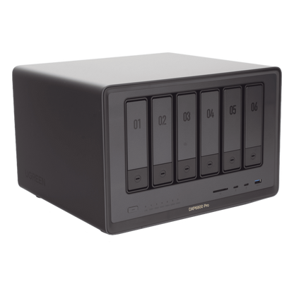 NAS UGREEN NASync DXP6800 Pro / Intel Core i5-1235U 10 Núcleos / 6 Bahías SATA + 2 M.2 NVMe / 2 Puertos Thunderbolt 4 / 2 Puertos 10GbE / 8K HDMI
