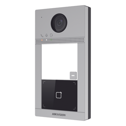 Videoportero IP 2 Megapixel / Llamada y Apertura Remota desde App Hik-Connect / PoE / Exterior IP65 + Antivandalico IK08 / 1 Departamento / Apertura