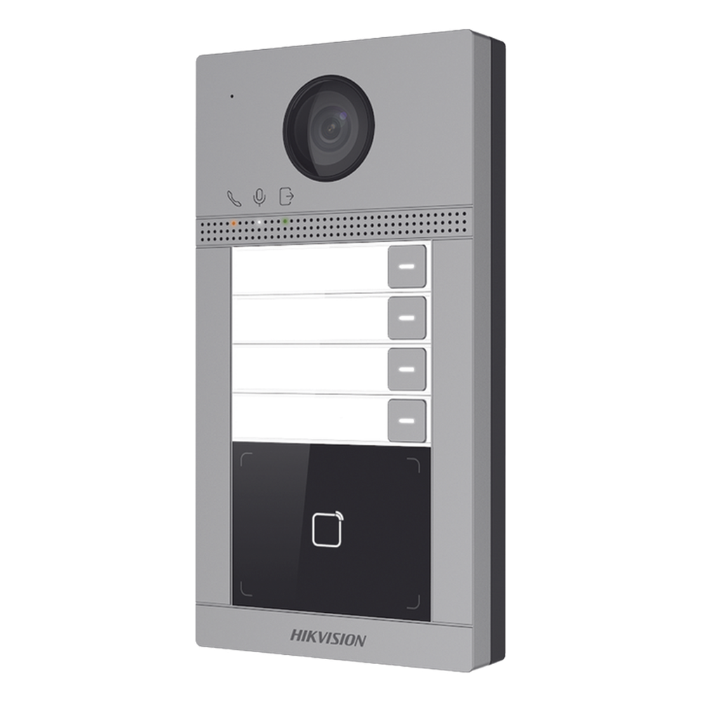 Videoportero IP 2 Megapixel / Llamada y Apertura Remota desde App Hik-Connect (Requiere monitor )/ PoE / Exterior IP65 + Antivandalico IK08 / 4