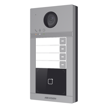 Videoportero IP 2 Megapixel / Llamada y Apertura Remota desde App Hik-Connect (Requiere monitor )/ PoE / Exterior IP65 + Antivandalico IK08 / 4