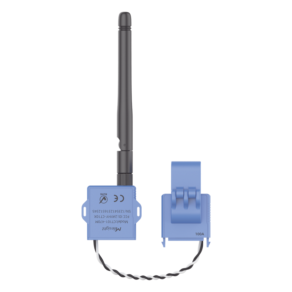 Medidor Inteligente de Corriente LoRaWAN / 100A / Autoalimentado / Muestreo 3.3 kHz / Sensor de Temperatura