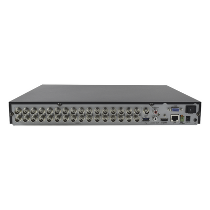 [Audio Bidireccional] DVR 32 Canales TurboHD + 8 Canales IP / 5 Megapixel Lite - 3K Lite / Acusense / Reconocimiento Facial / Audio por Coaxitron / 2