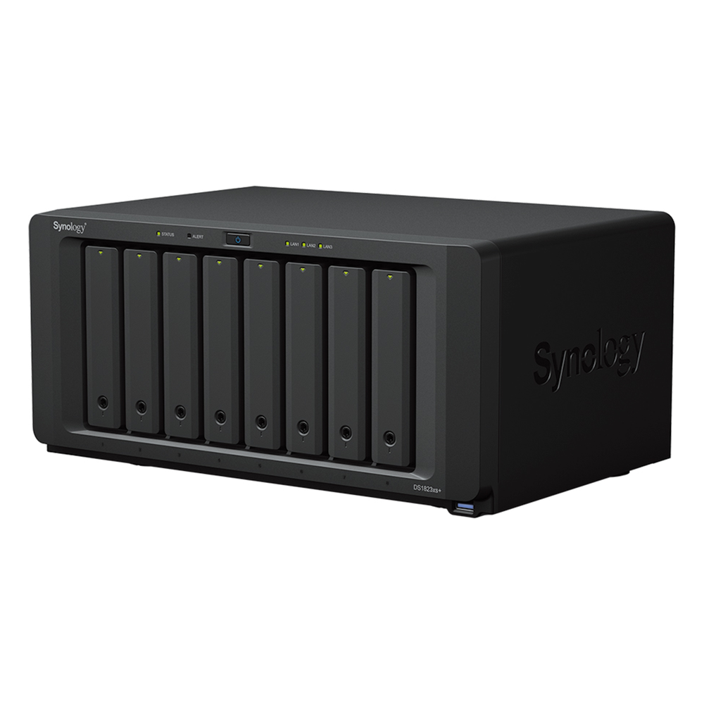 Servidor de Almacenamiento NAS Synology DiskStation DS1823xs+ | 8 Bahías | 144 TB Bruto | Expansión hasta 324 TB | 10GbE | RAID F1,0,1,5,6,10 | Caché