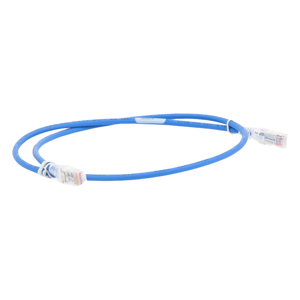 Patch Cord MC5 Modular Cat5e UTP, CM/LS0H, 2.13 Metros (7 Pies), Color Azul, Versión Bulk (Sin Empaque Individual)
