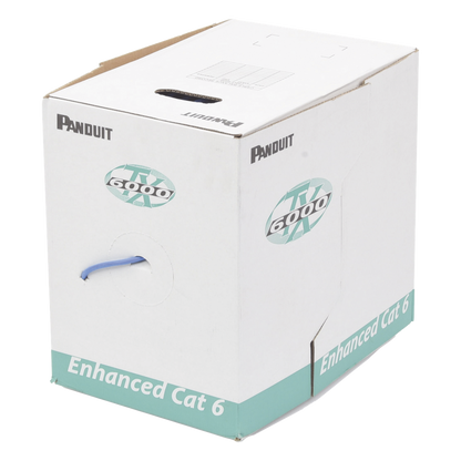 Bobina de Cable UTP 305 Metros (1000 Pies) de Cobre, TX6000™ PanNet, Reelex, Azul, Categoría 6 Mejorado (23 AWG), PVC (CMR, Riser), de 4 Pares