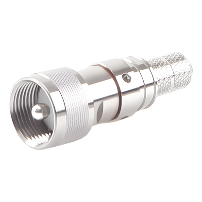 Conector UHF Macho Plegable con Pin Cautivo para cables RG8