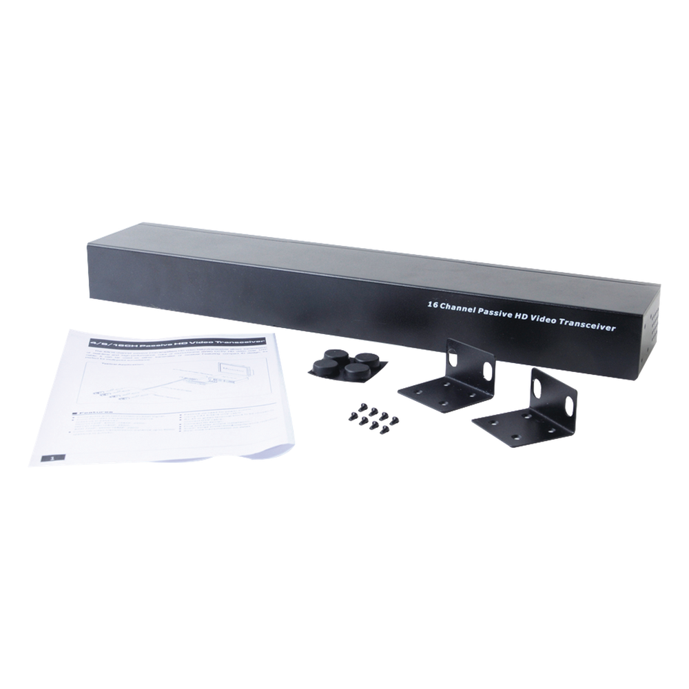 (TRANCEPTOR) RECEPTOR DE VIDEO PASIVO DE 16 CANALES / Resolución 4K / Compatible con cable UTP Cat 5e/6 / Compatible con HD-TVI/CVI/AHD/CVBS / TODO
