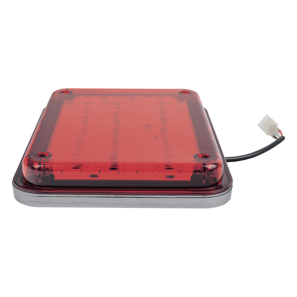 Luz de Advertencia de 9X7", Color Rojo, Ideal para Ambulancias