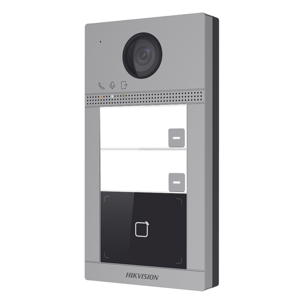 Videoportero IP 2 Megapixel / Llamada y Apertura Remota desde App Hik-Connect (requiere monitor) / PoE / Exterior IP65 + Antivandalico IK08 / 2