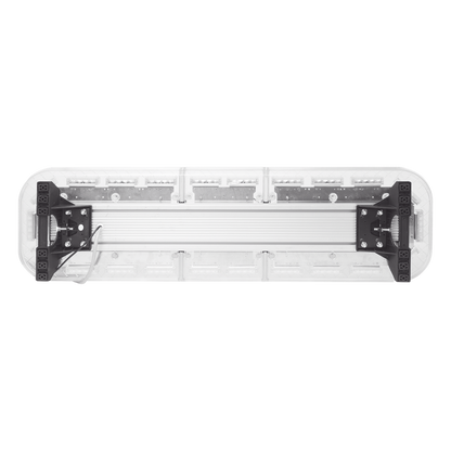 Barra de luces de 47" rojo/azul, 88 LED, con control de tráfico en color ámbar, ideal para equipar unidades de seguridad publica