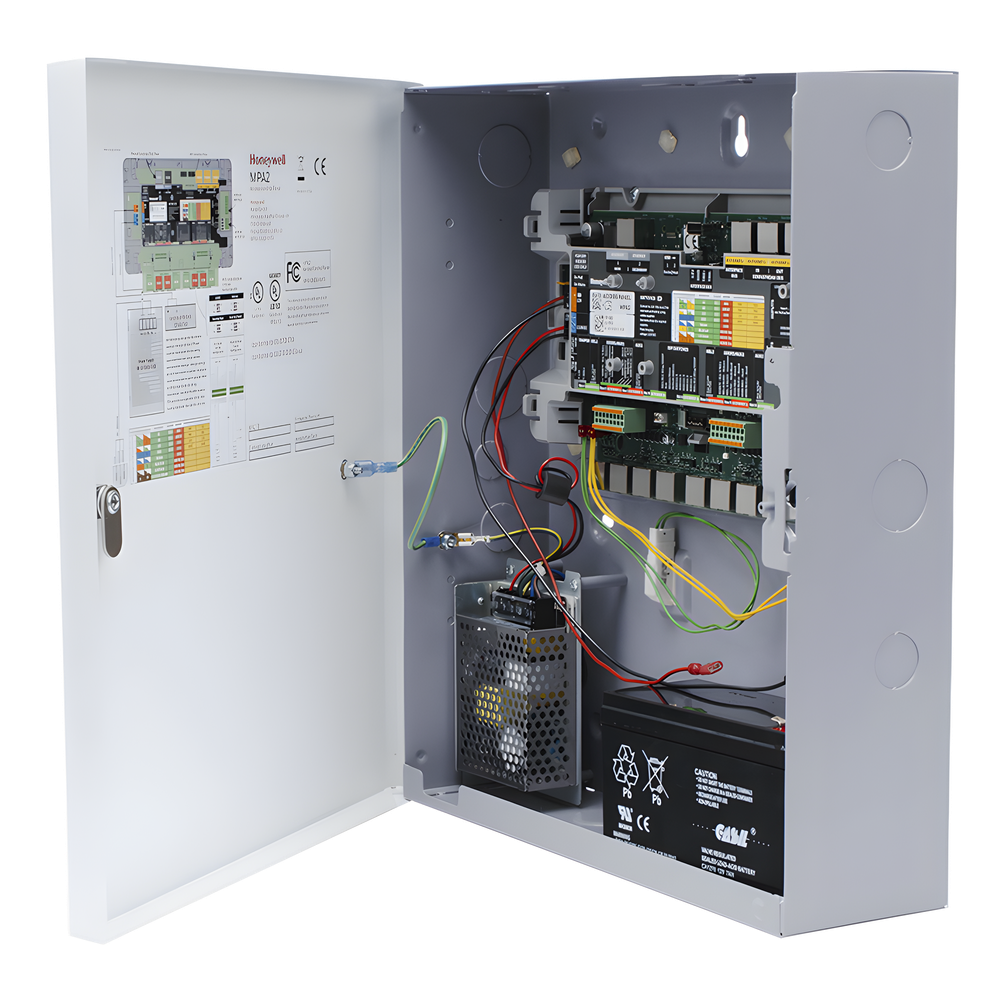 Panel de control de acceso para 2 puertas y 4 lectores, PoE, OSDP v2 y Wiegand, compatible con MAXPRO Cloud y WIN-PAK