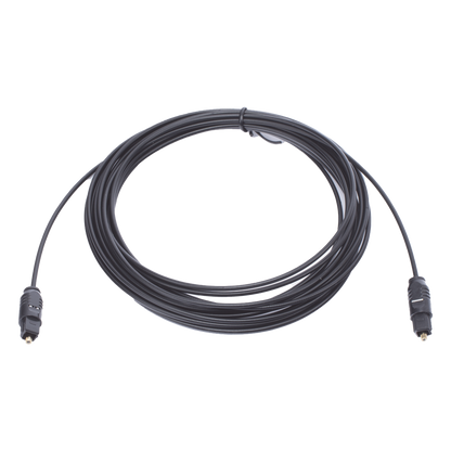 Cable Toslink de Fibra Óptica de 4.6m | Ideal para Mandar Audio Digital para Sistemas de Alta Calidad | Compatible con Amplificadores VSSL