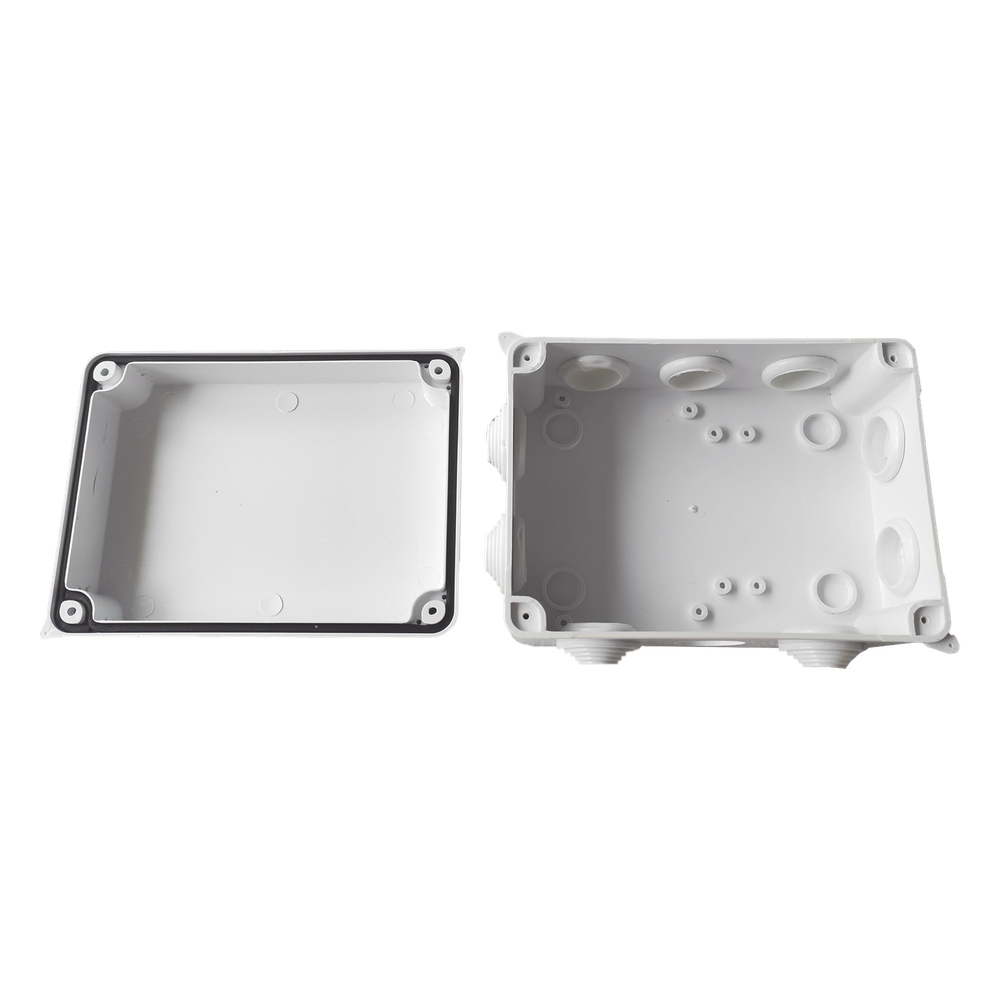 Caja de Derivación-Conexión para Exterior IP65 con 10 Entradas / 150 x 110 x 70 mm (5.9 x 4.3 x 2.8 in) / Sellado Seguro con Empaque + 4 Tornillos