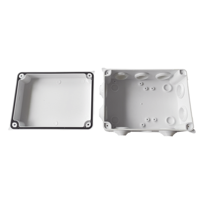 Caja de Derivación-Conexión para Exterior IP65 con 10 Entradas / 150 x 110 x 70 mm (5.9 x 4.3 x 2.8 in) / Sellado Seguro con Empaque + 4 Tornillos