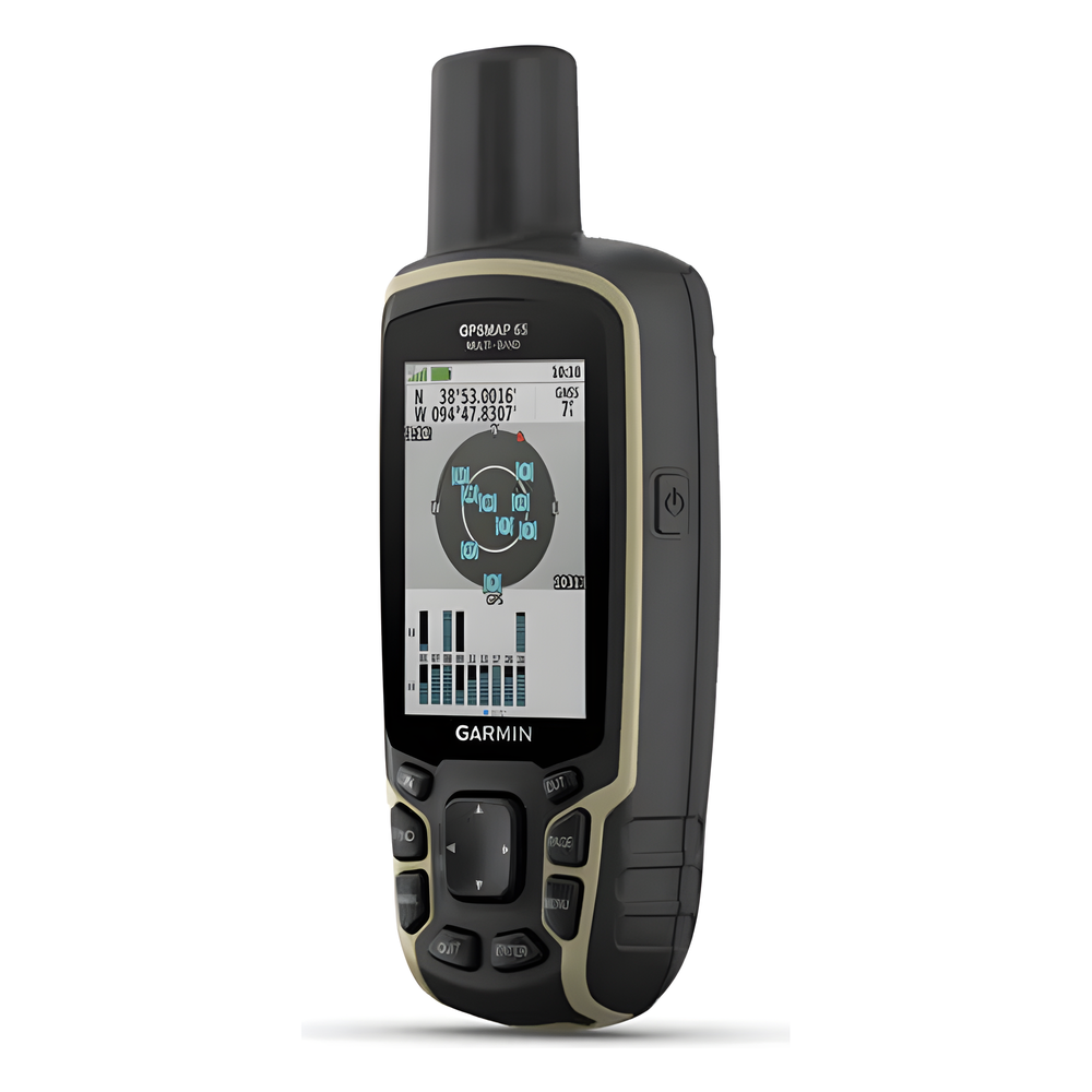 GPS Portátil GPSMAP 65 / con Pantalla a Color / Almacenamiento Interno de Hasta 5,000 Puntos / Memoria Interna de 16 GB / Resistente al Agua IPX7