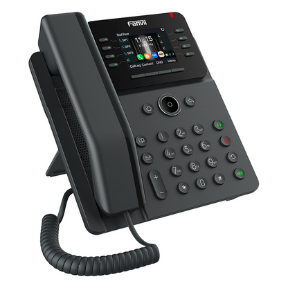 Teléfono IP Empresarial / 12 Líneas SIP / Pantalla Color 2.8" HD 320x240 / Audio HD G.722 y Opus / Conferencia 6 Vías / Bluetooth 5.4 / PoE 802.3af