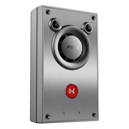 Intercomunicador IP de Emergencia / Altavoz 10W / 2 Líneas SIP / IP66 e IK10 Anti-vandálico / PoE 802.3af / Doble Micrófono con Reducción de Ruido