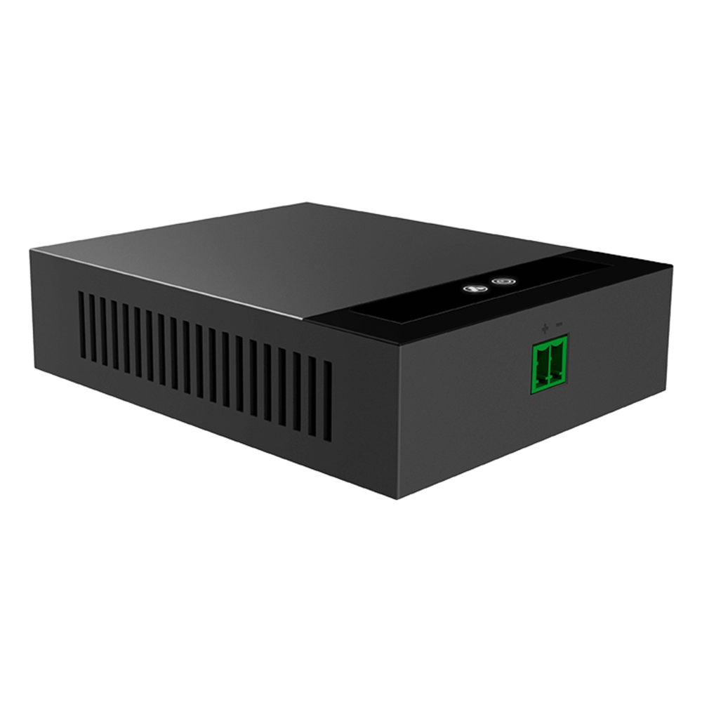 Convertidor 2 Hilos a Ethernet PoE / Salida PoE Estándar IEEE 802.3af/at / Transmisión hasta 300 m (984.3 ft) con Red y Alimentación / Compatible con