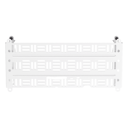 Accesorio Para Montaje de Equipos o Dispositivos en Gabinetes Multipropósito, de Instalación a Presión, de Acero, Color Blanco