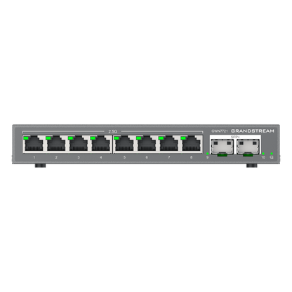 Switch L2 Lite Administrable de 10 Puertos / 8 Puertos Ethernet 2.5 Gigabits / 2 Puertos SFP+ 10 Gigabits / VLAN / QoS / Montaje en Escritorio o