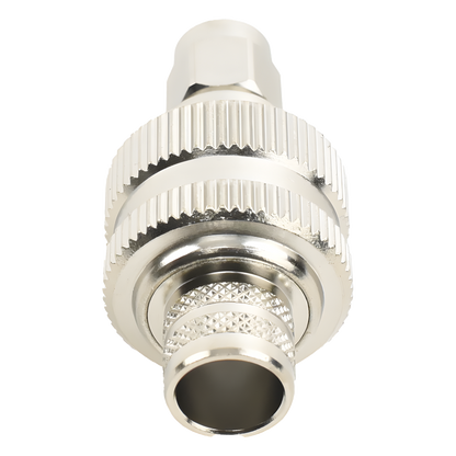 Conector SMA Macho Inverso de Anillo Plegable para RG-8/U, 9913, LMR-400, Níquel/ Oro/ Teflón
