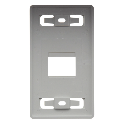 Placa de Pared Modular MAX, de 2 Salidas, Color Blanco