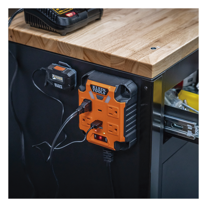 Multicontacto Powerbox 1, con 4 Salidas 120 Vca, 2 USB-A / 1 USB-C, Luces LED Integradas y Soporte Magnético