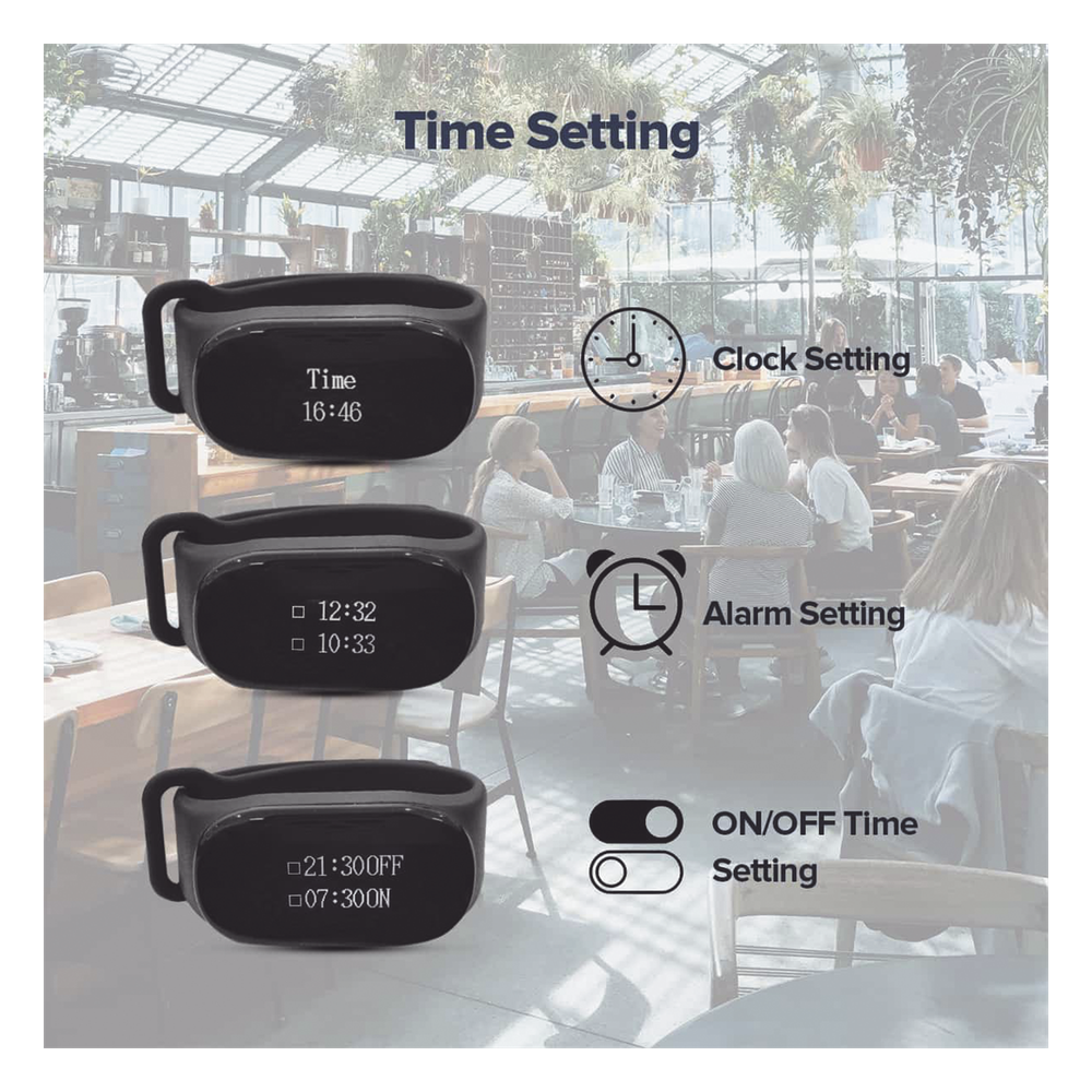 Reloj Buscador TD112 IPX7 / Resistente al Agua / Pantalla OLED / 180mAh / 48 Horas Standby / 80-100m Distancia de Recepción / Compatible con 50