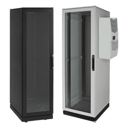 Gabinete de Telecomunicaciones ProLine V/D, 700 mm de Ancho, 800 mm de Profundidad, Compatible Con Aire Acondicionado Tipo G28, 42 UR, Color Negro