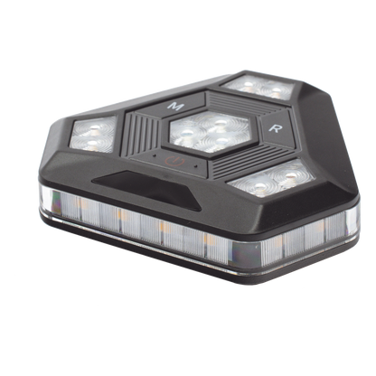 Luz Auxiliar Ámbar Ultra Brillante Para Automóviles, Motocicletas y Bicicletas Con Montaje Magnético