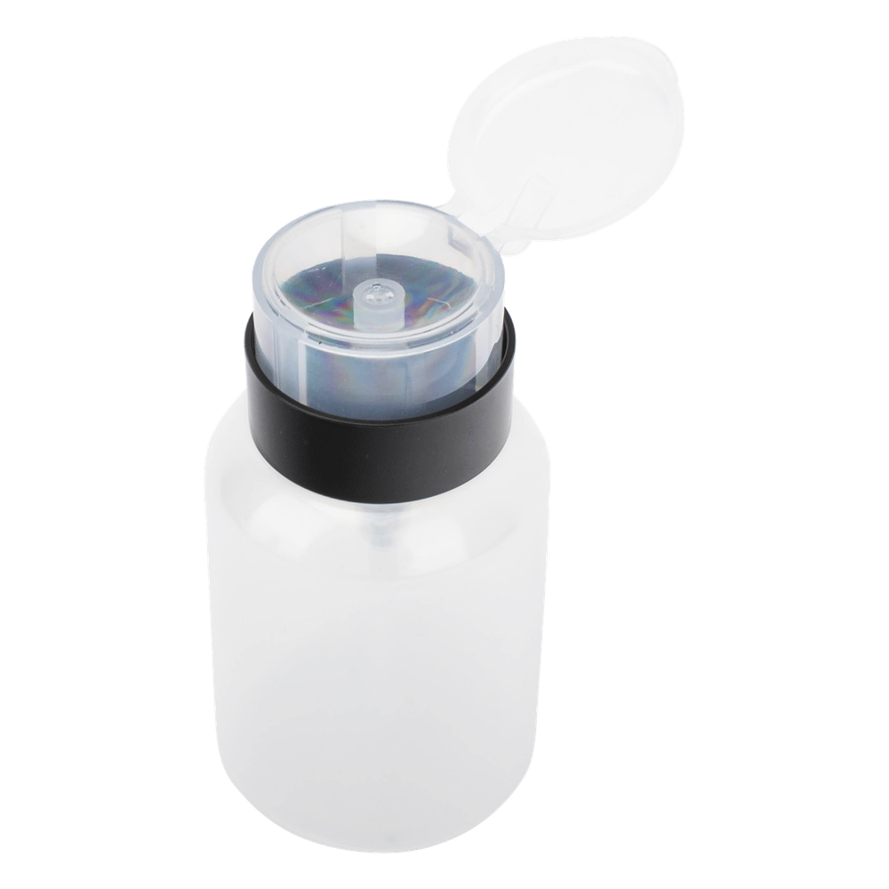 Botella Dispensadora de Alcohol, Capacidad 200 ml, Sistema de Bloqueo-Antiderrames, Ideal para Limpieza y Preparación de Fibra Óptica