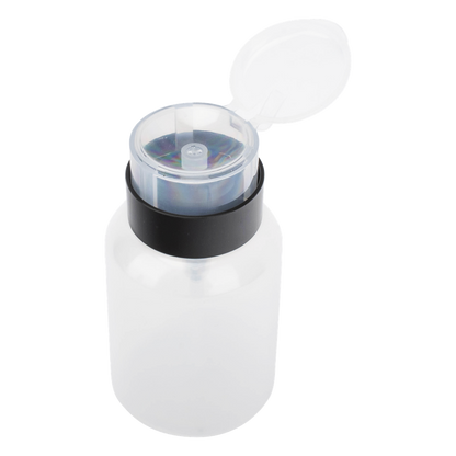 Botella Dispensadora de Alcohol, Capacidad 200 ml, Sistema de Bloqueo-Antiderrames, Ideal para Limpieza y Preparación de Fibra Óptica